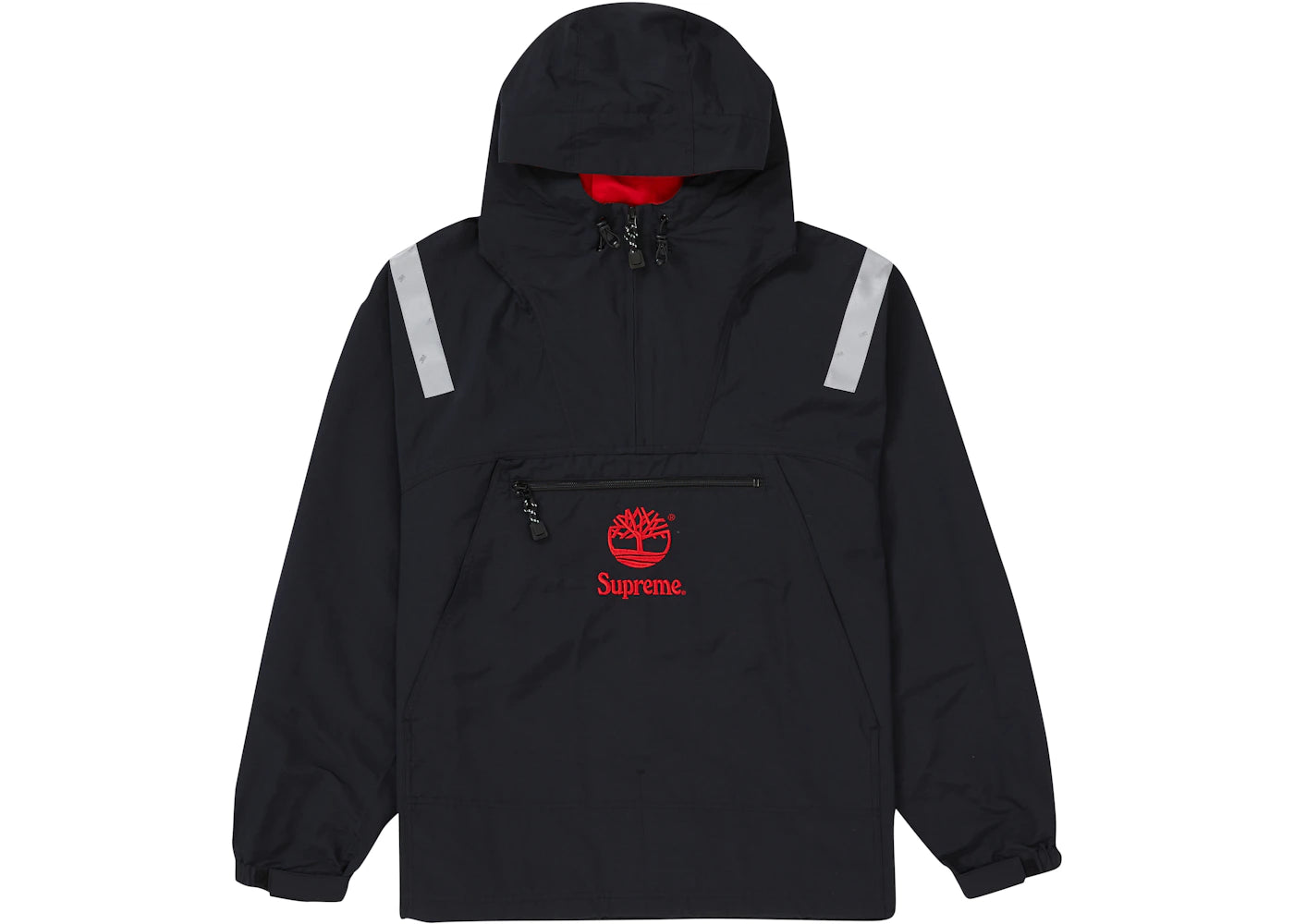 Supreme Timberland Reflective Taping Anorak Black