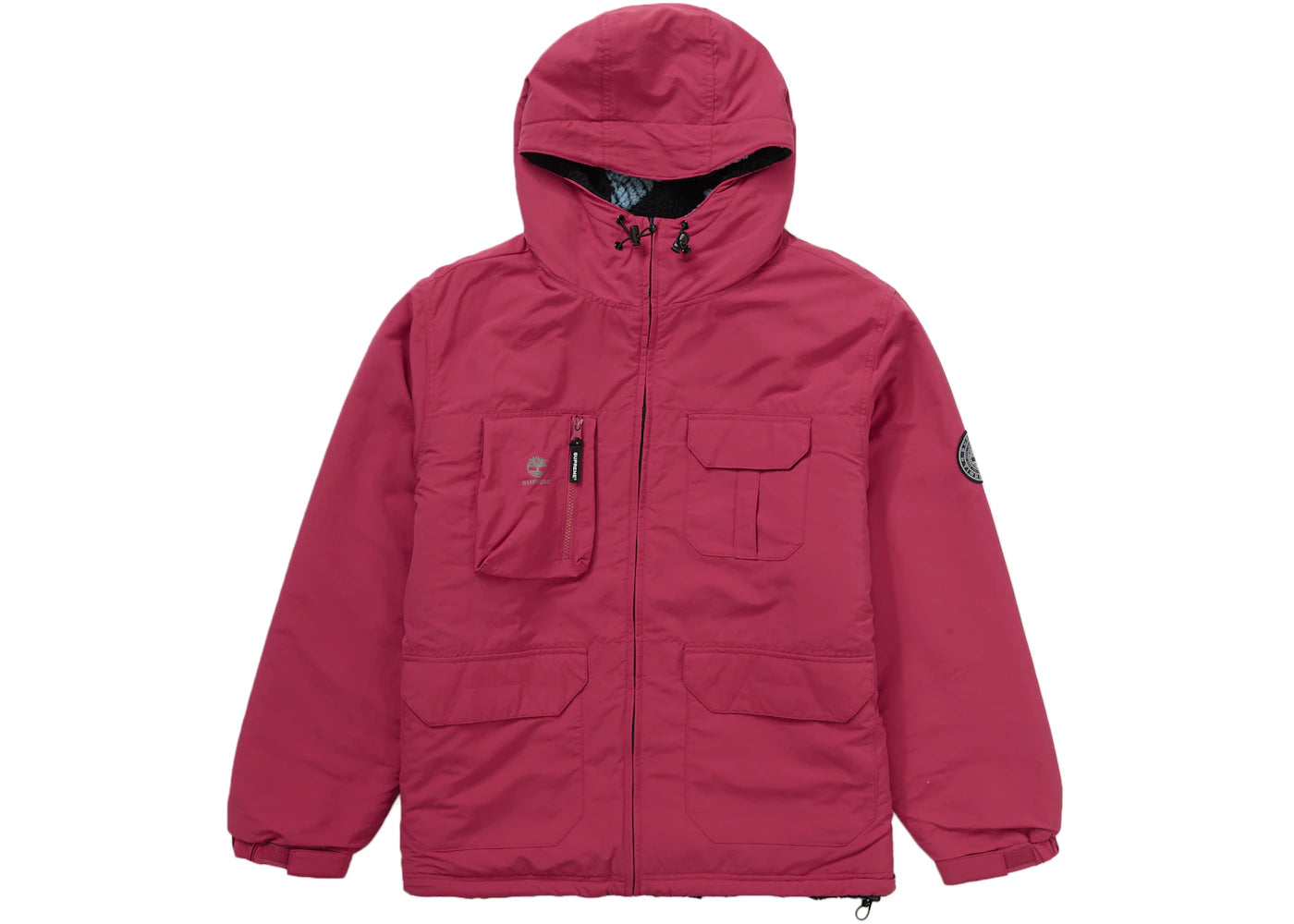 Supreme Timberland Reversible Ripstop Jacket Burgundy