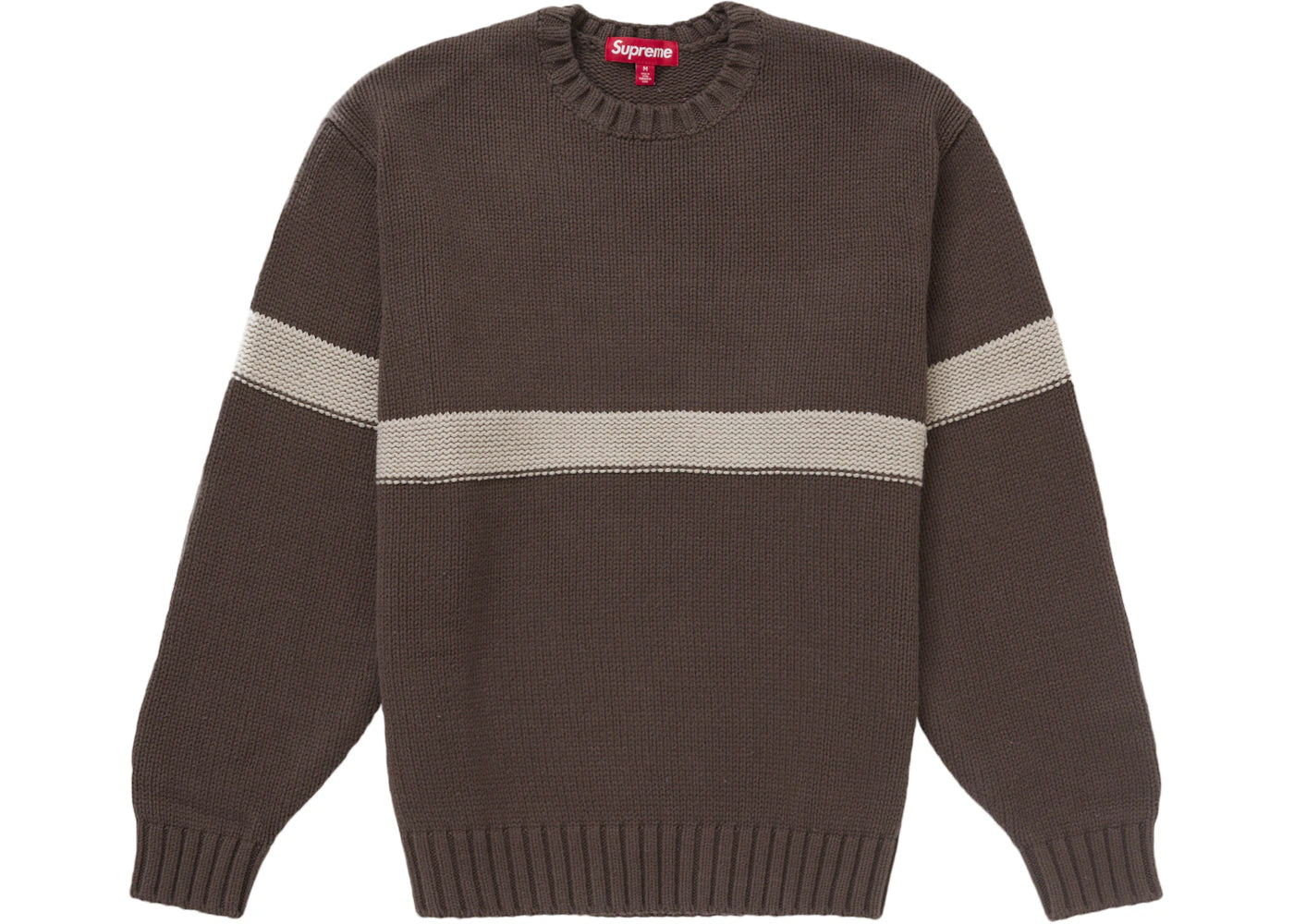 Supreme Tonal Applique Sweater Brown