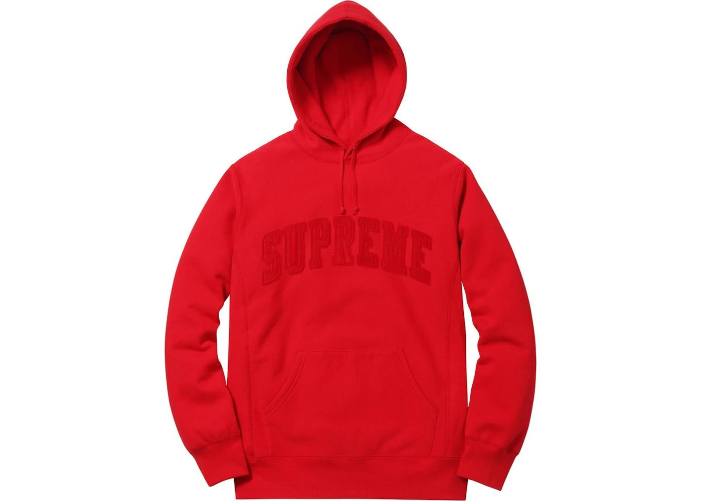 Supreme Tonal Arc Hooded Sweatshirt Red