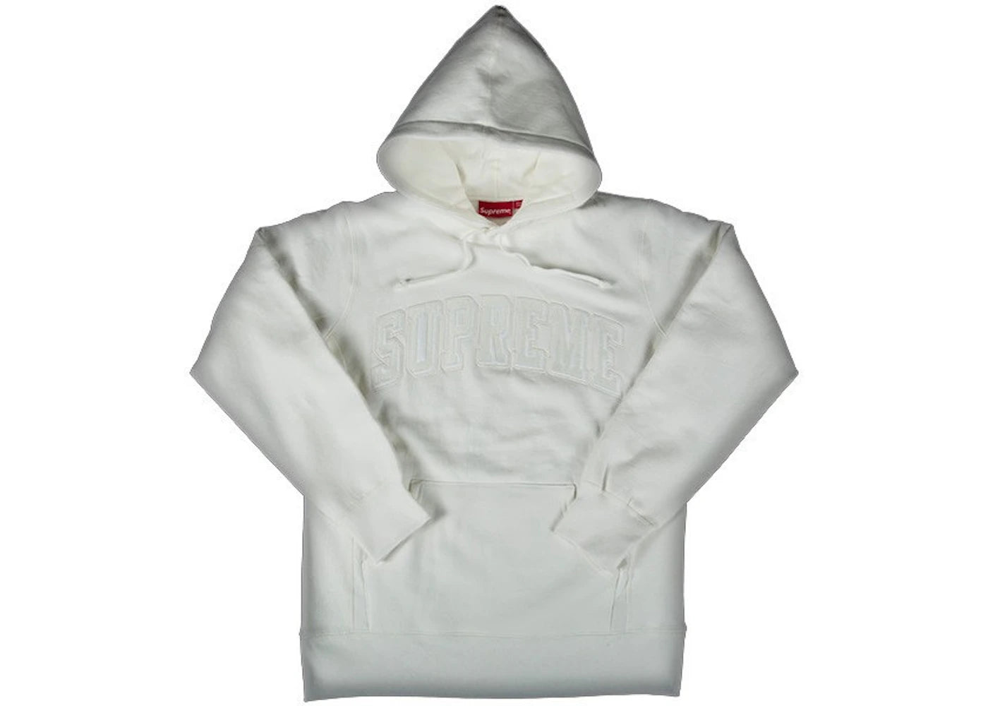 Supreme Tonal Arc Hooded Sweatshirt White