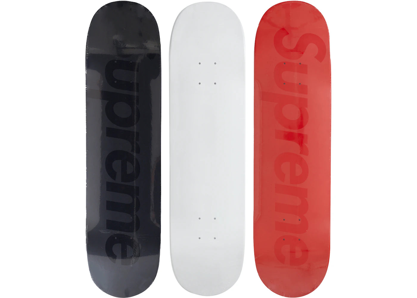 Supreme Tonal Box Logo Skateboard Deck Set Multicolor