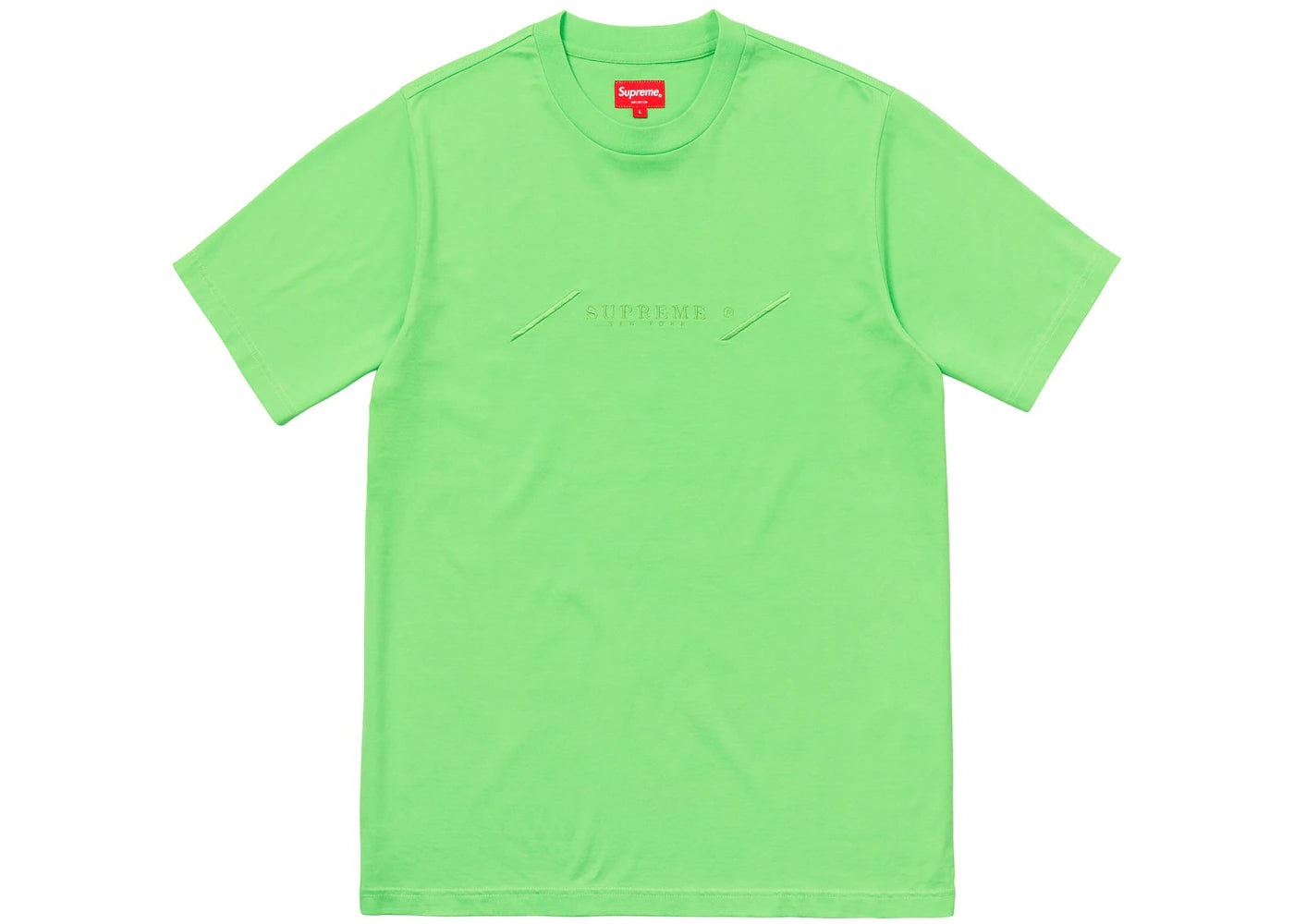 Supreme Tonal Embroidery Top Bright Green