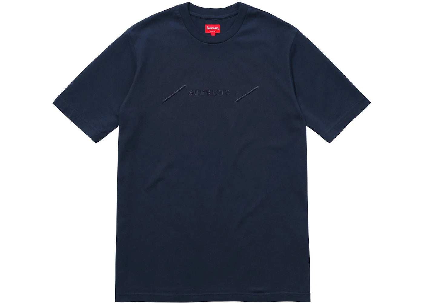 Supreme Tonal Embroidery Top Navy