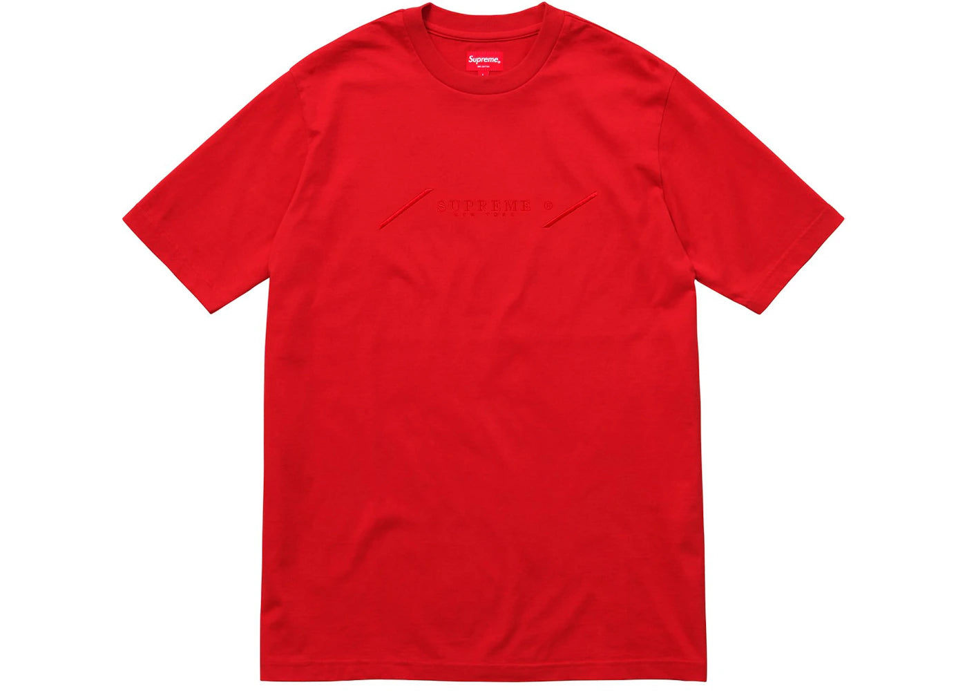 Supreme Tonal Embroidery Top Red