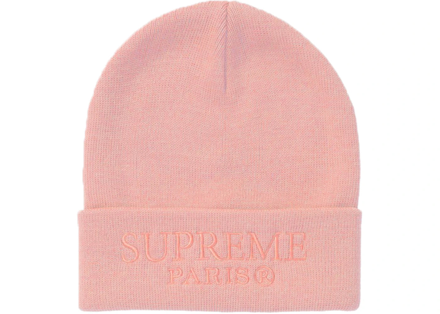 Supreme Tonal Logo Beanie Light Pink