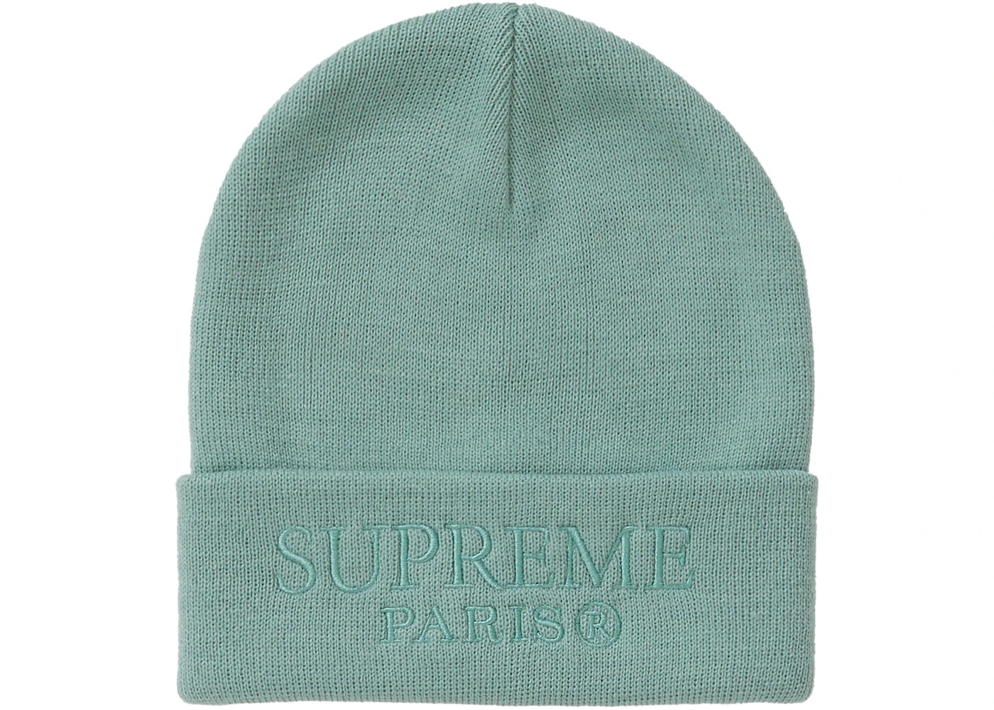 Supreme Tonal Logo Beanie Light Teal