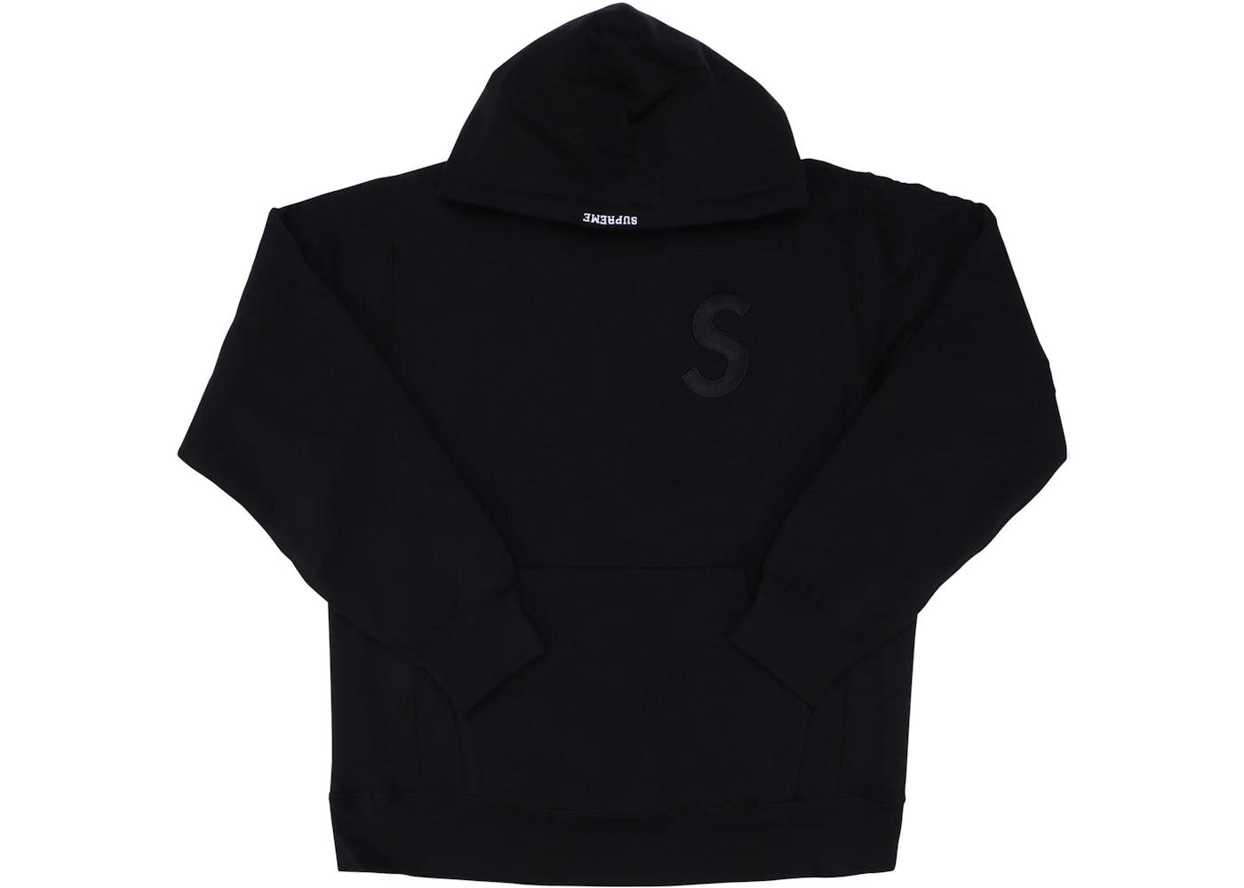 Supreme Tonal S Logo Hoodie Black