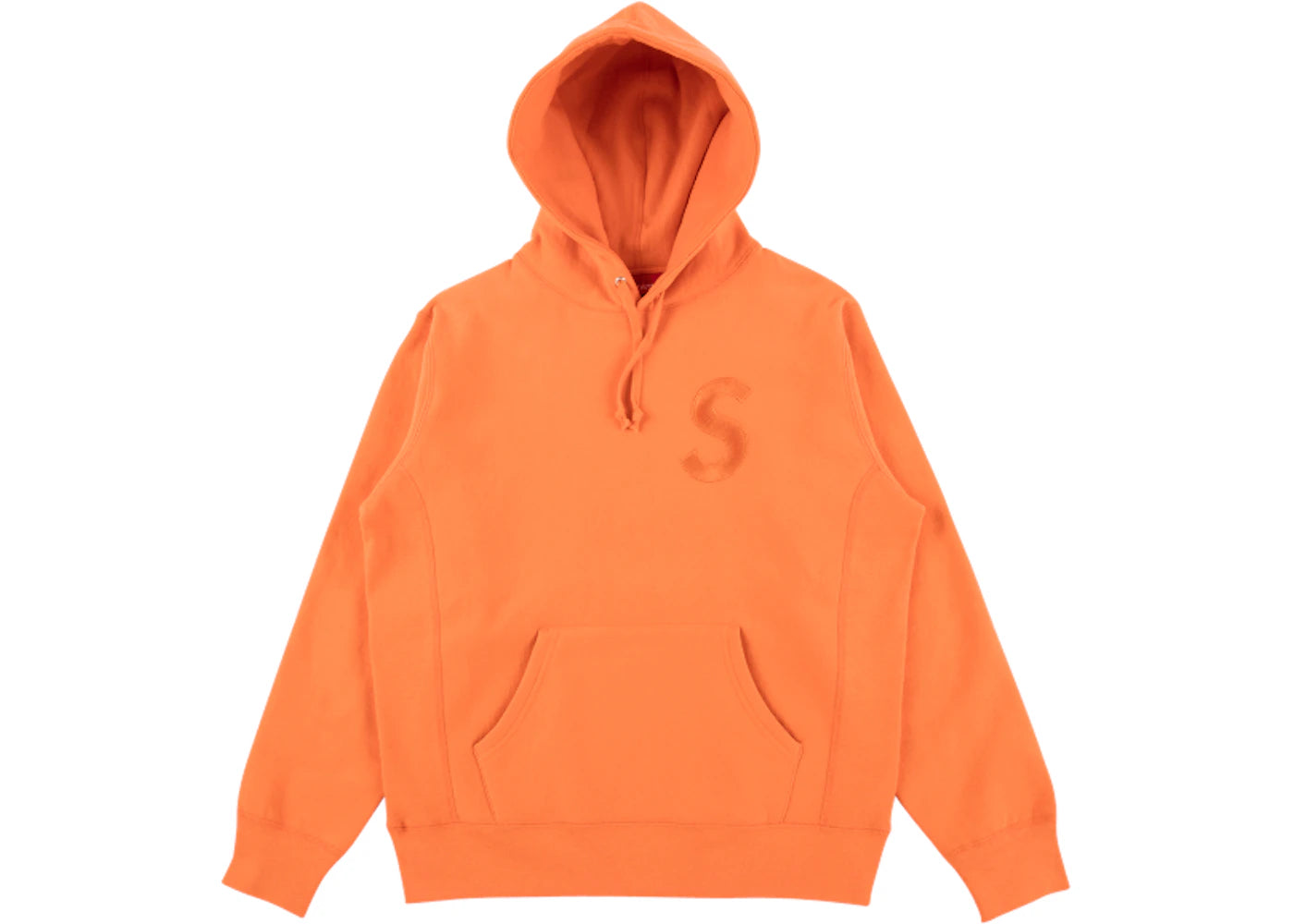 Supreme Tonal S Logo Hoodie Bright Orange