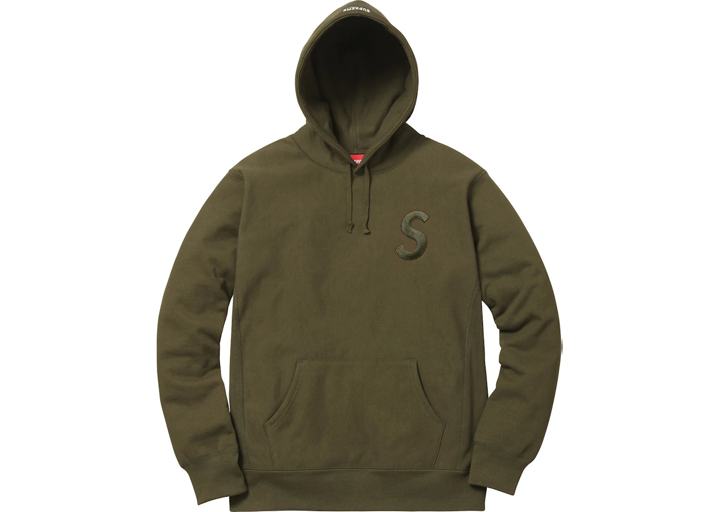 Supreme Tonal S Logo Hoodie Dark Olive
