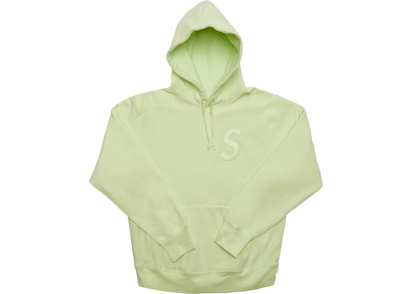 Supreme Tonal S Logo Hoodie Pale Lime
