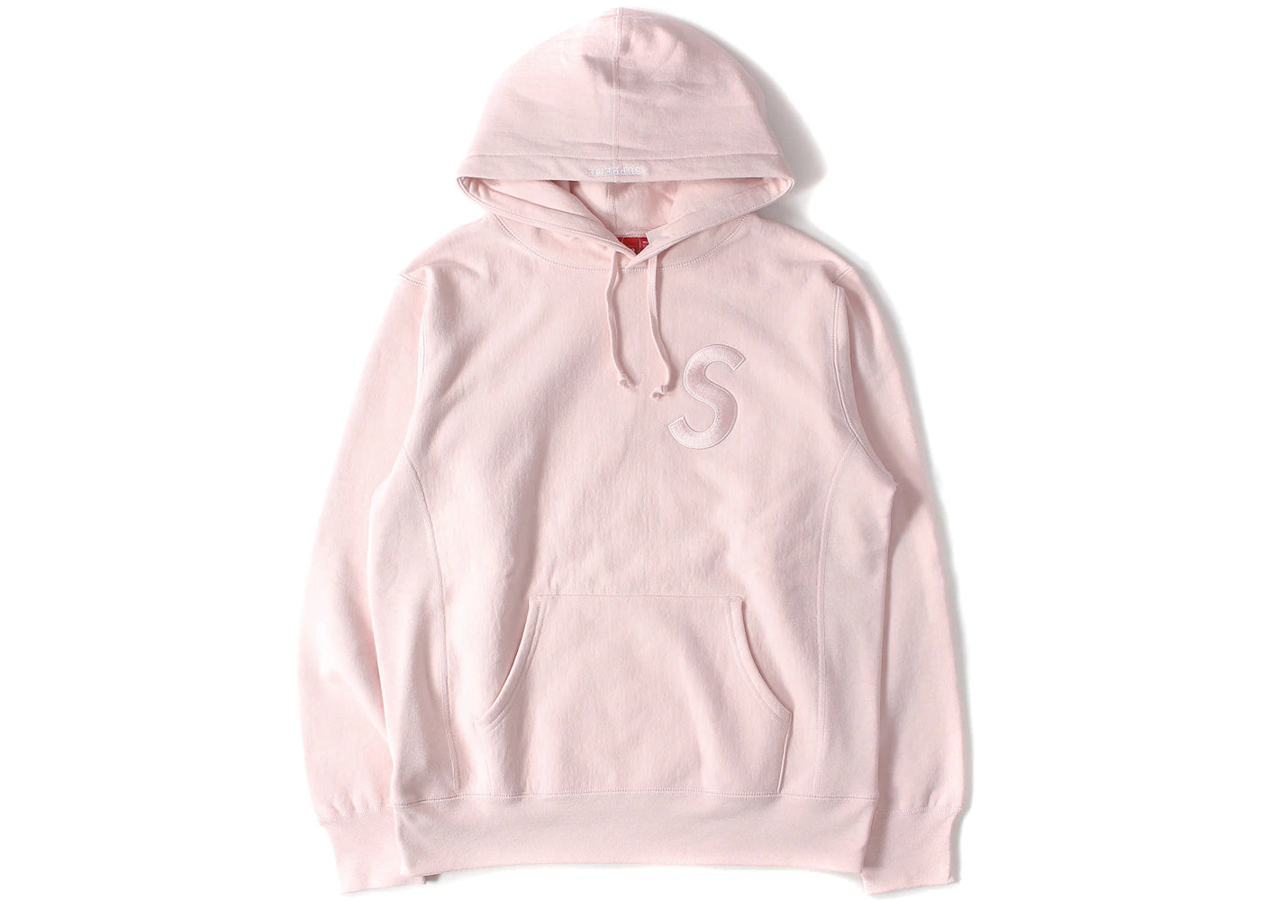 Supreme Tonal S Logo Hoodie Pale Pink