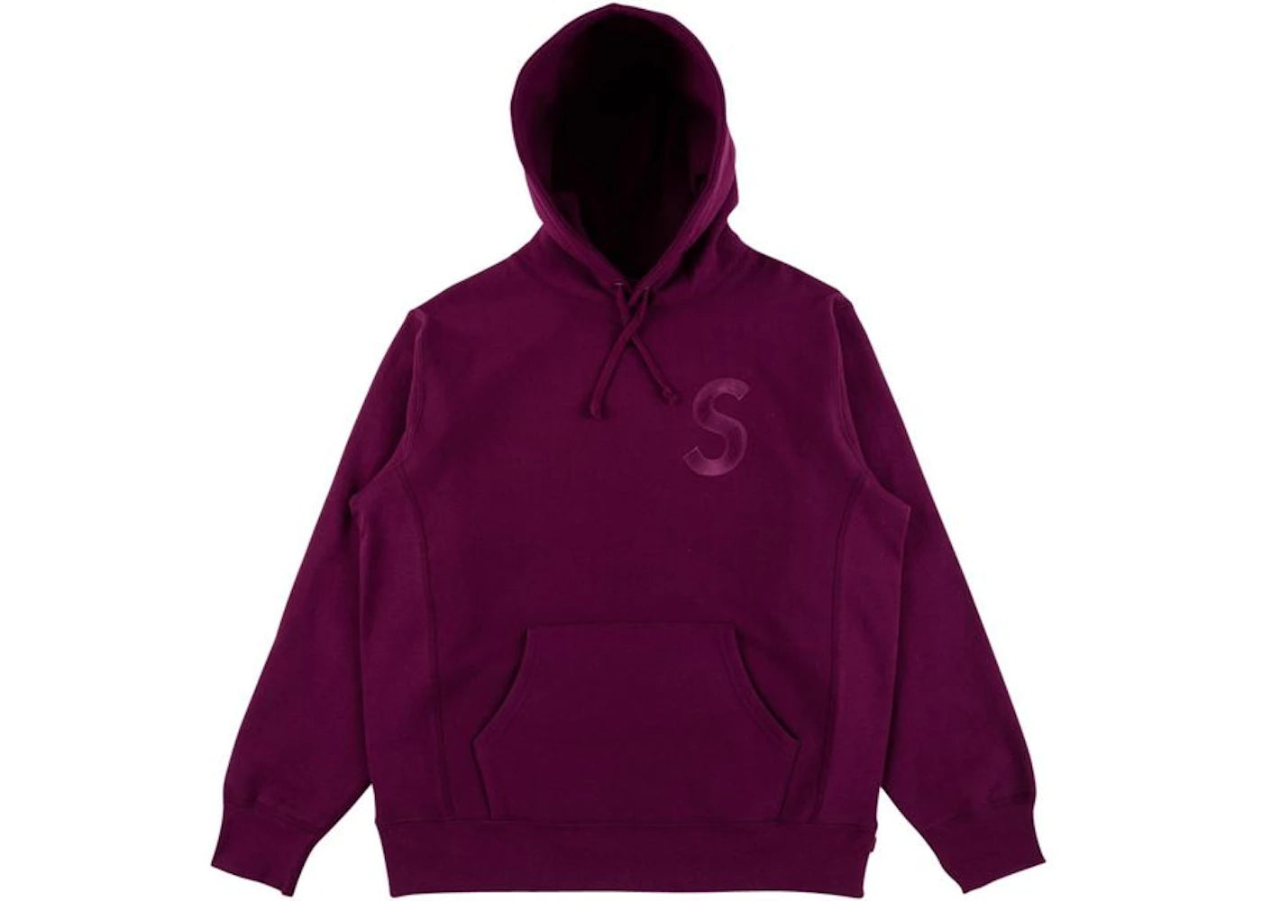 Supreme Tonal S Logo Hoodie Plum