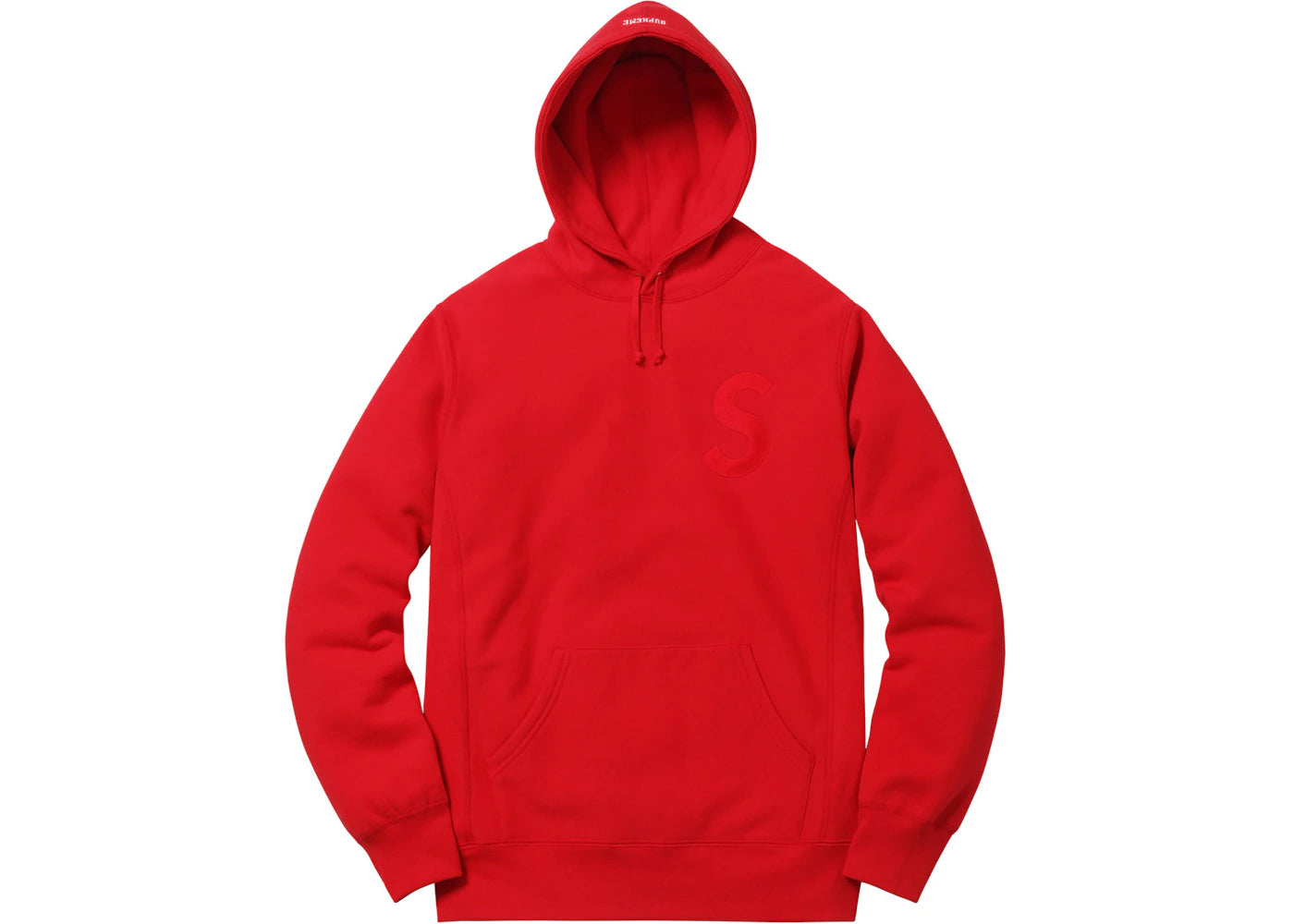 Supreme Tonal S Logo Hoodie Red
