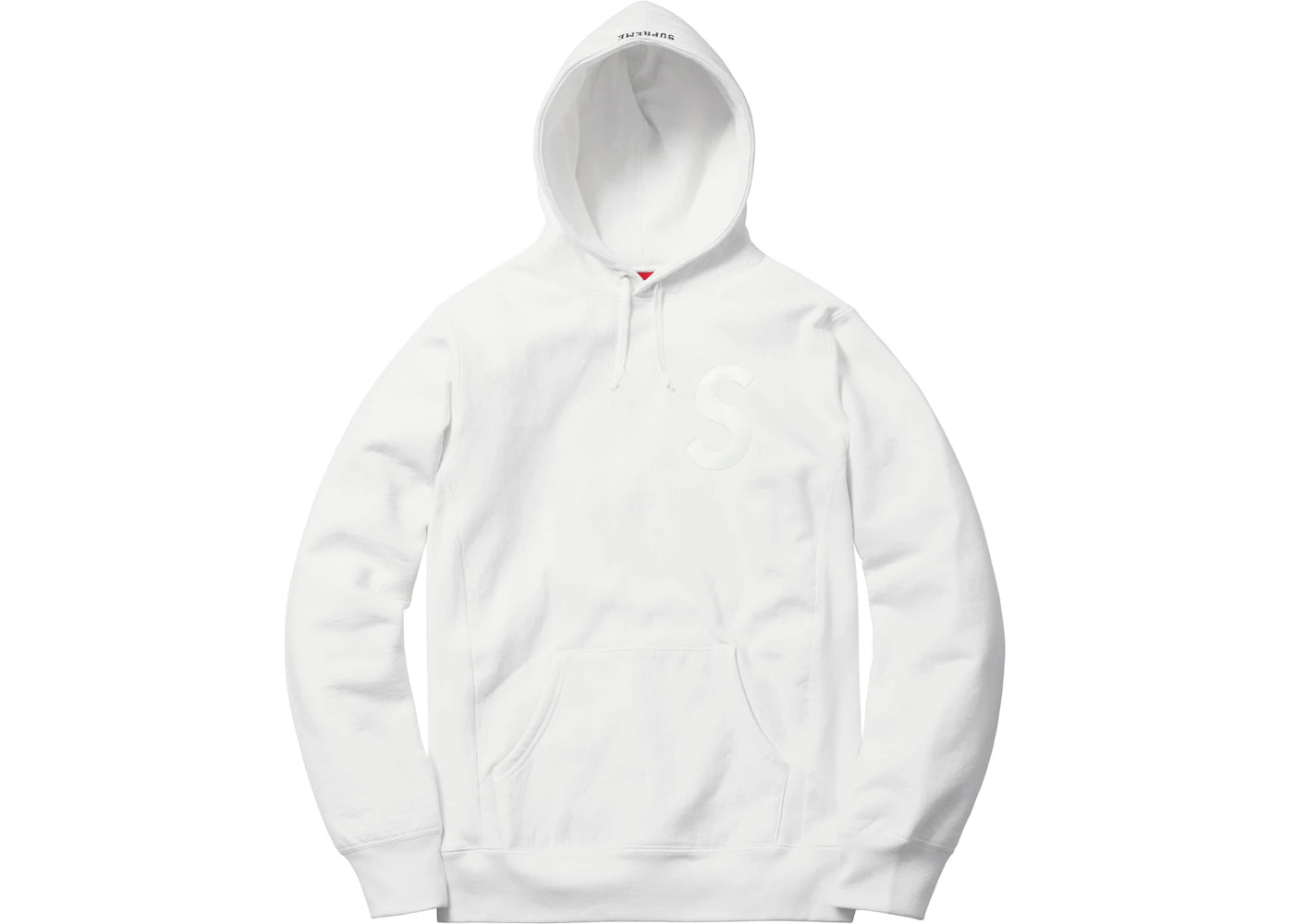 Supreme Tonal S Logo Hoodie White