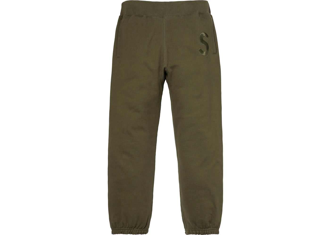 Supreme Tonal S Logo Sweatpant Dark Olive