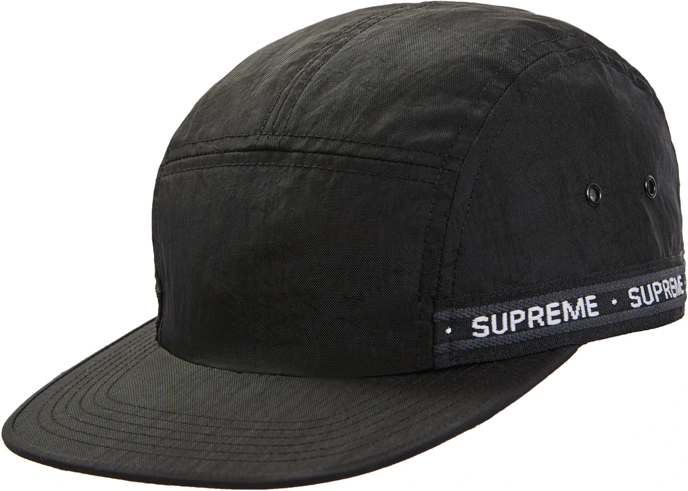 Supreme Tonal Tape Camp Cap Black