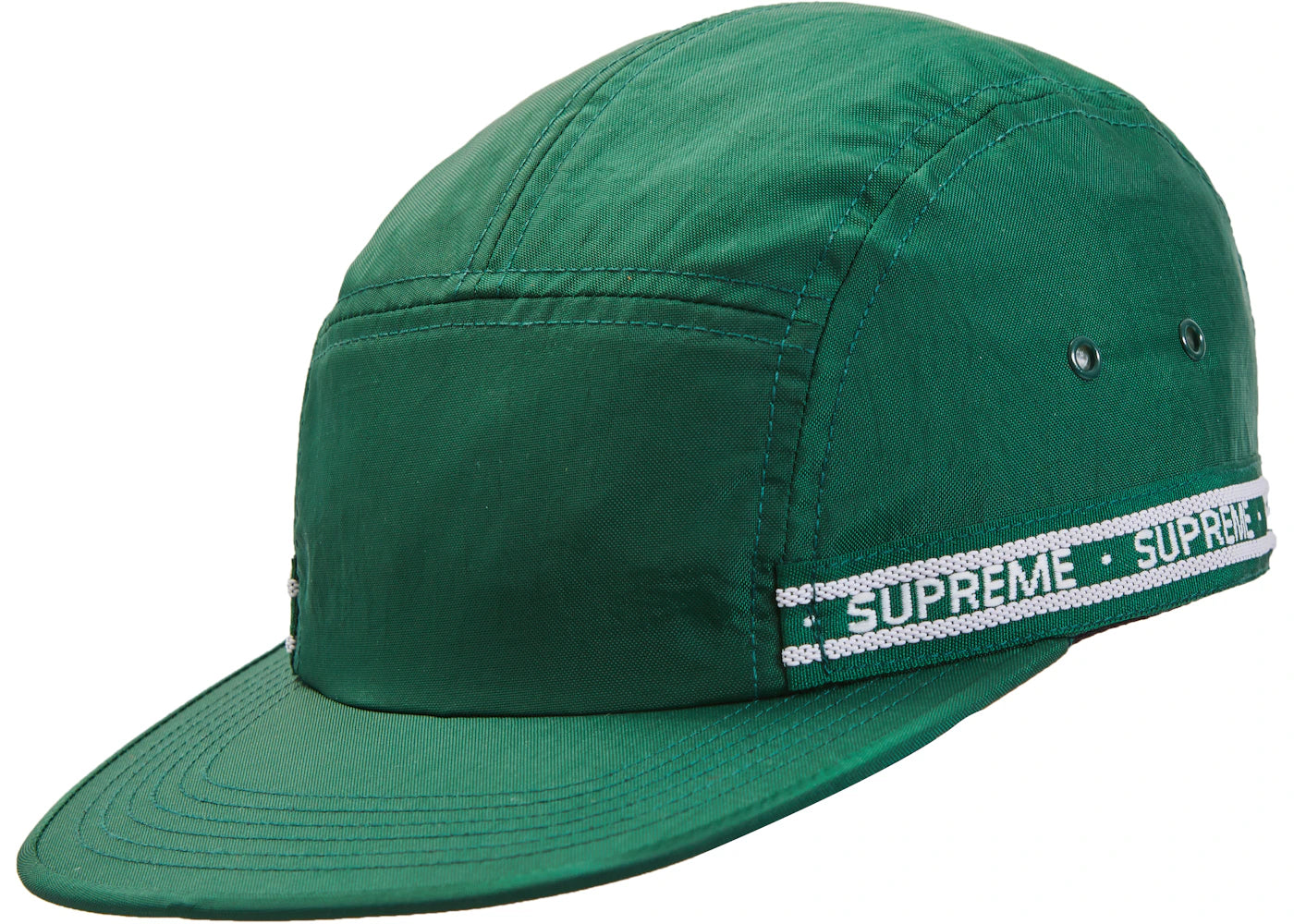 Supreme Tonal Tape Camp Cap Dark Green