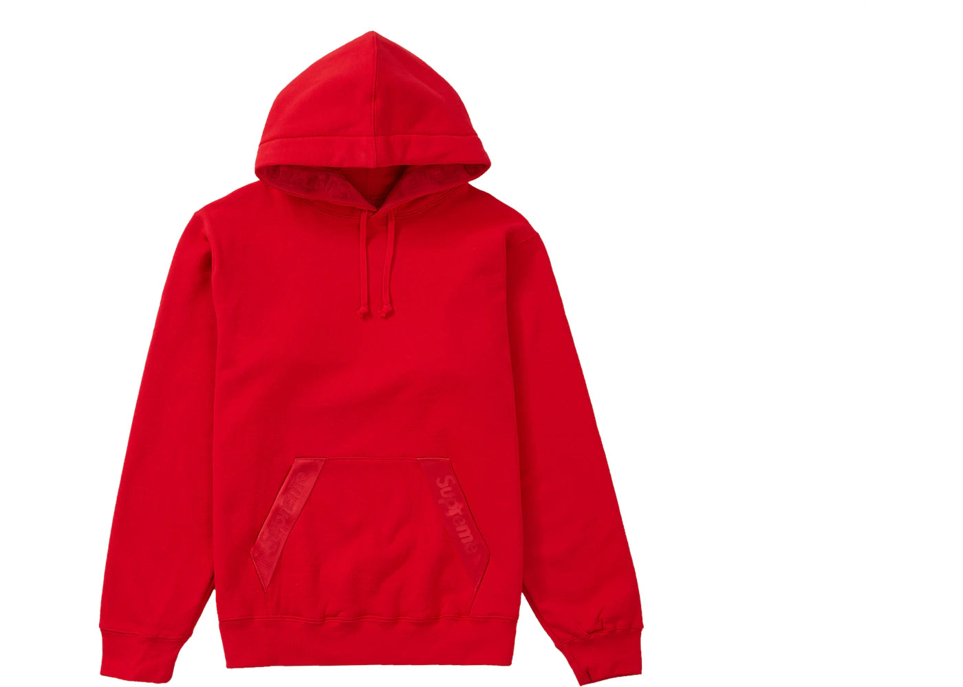 Supreme Tonal Webbing Hooded Sweatshirt Red