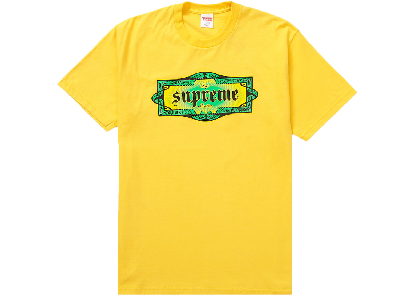 Supreme Top Shotta Tee Yellow