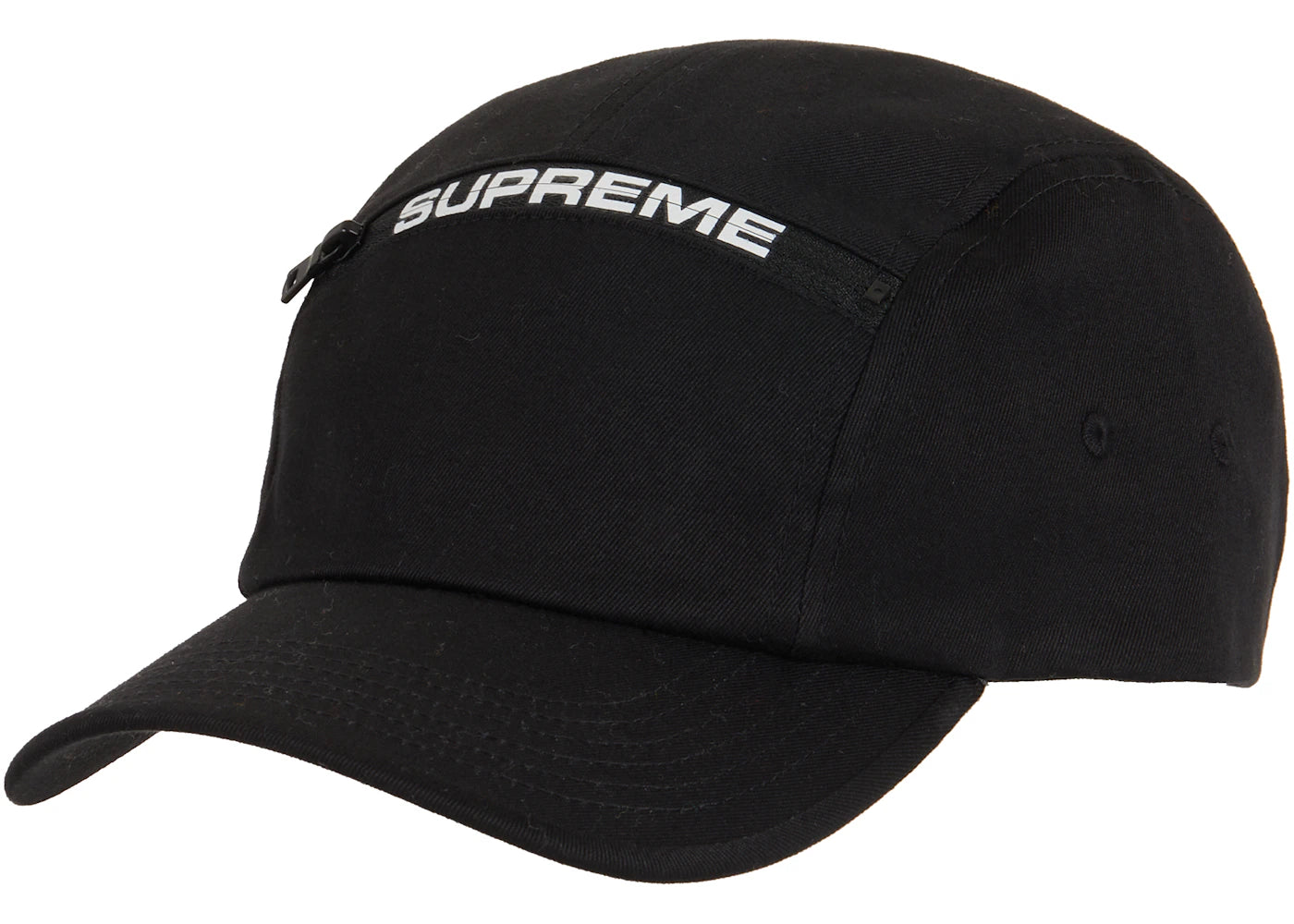 Supreme Top Zip Camp Cap Black