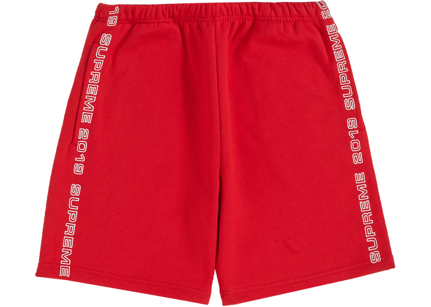 Supreme Topline Sweatshort Red