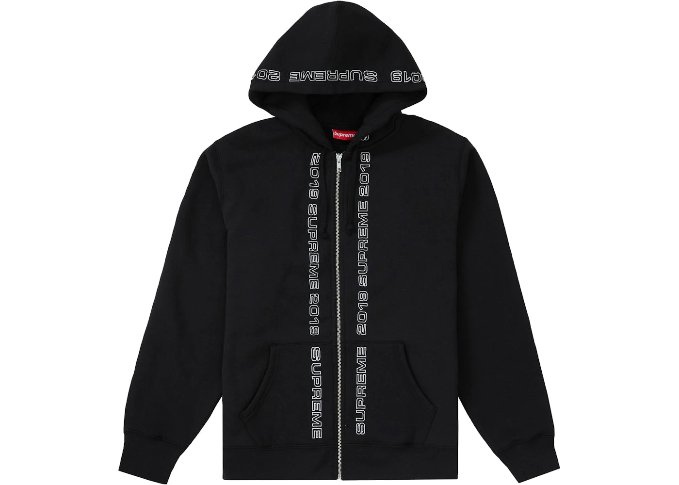 Supreme Topline Zip Up Sweatshirt Black
