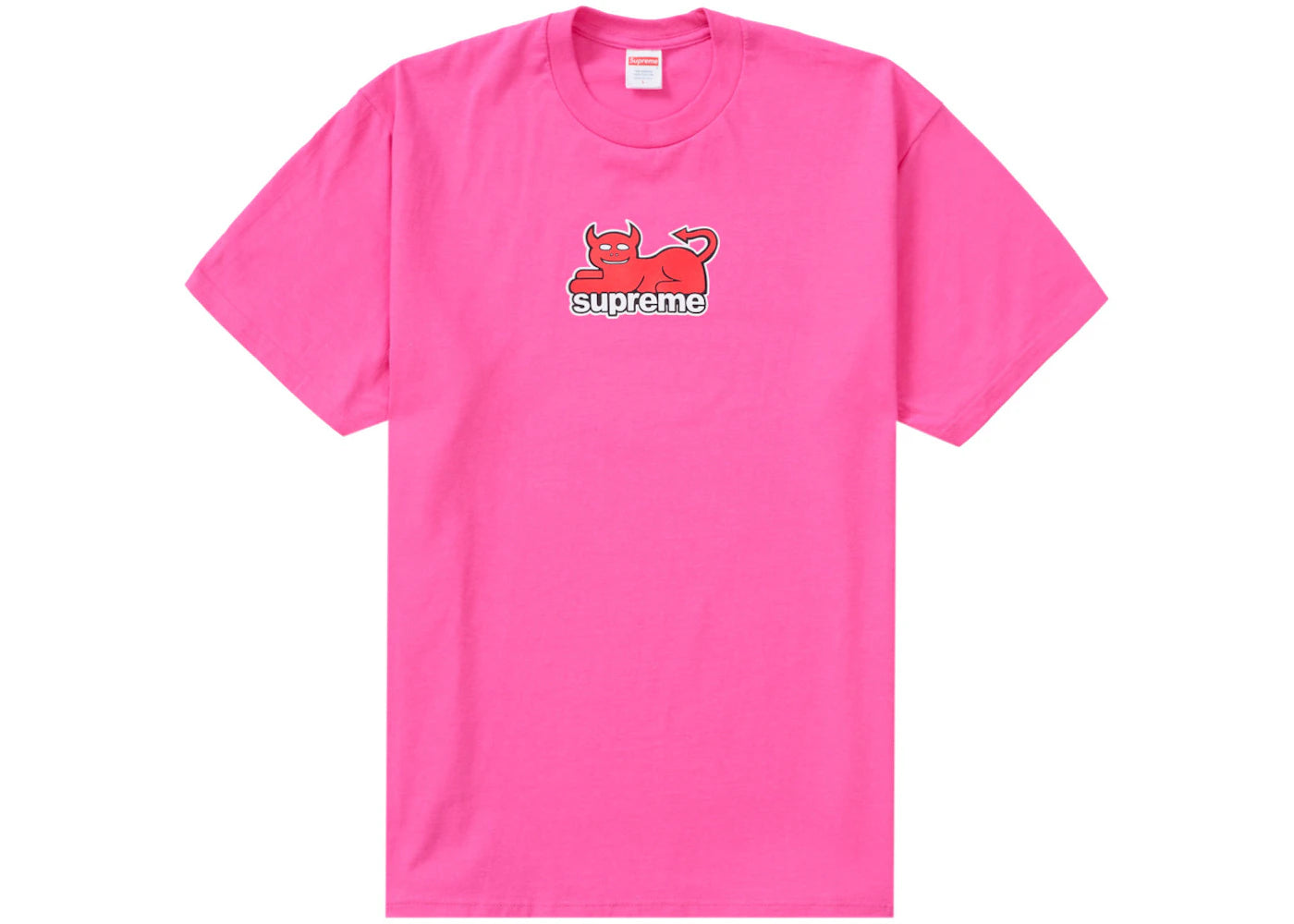 Supreme Toy Machine Devil Cat Tee Fuchsia