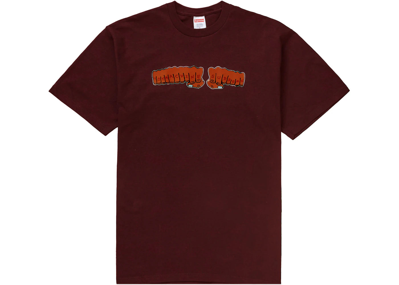 Supreme Toy Machine Fist Tee Cardinal