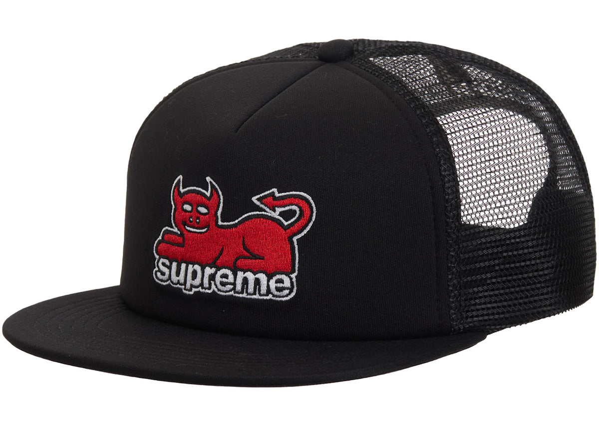 Supreme Toy Machine Mesh Back 5 Panel Black
