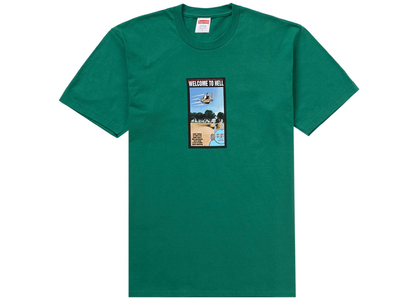 Supreme Toy Machine Welcome To Hell Tee Green