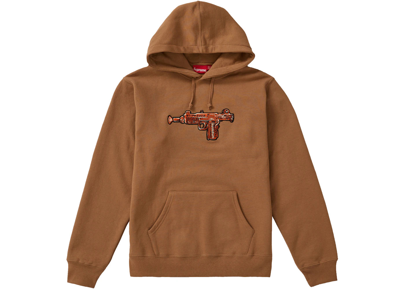 Supreme Toy Uzi Hooded Sweatshirt Brown