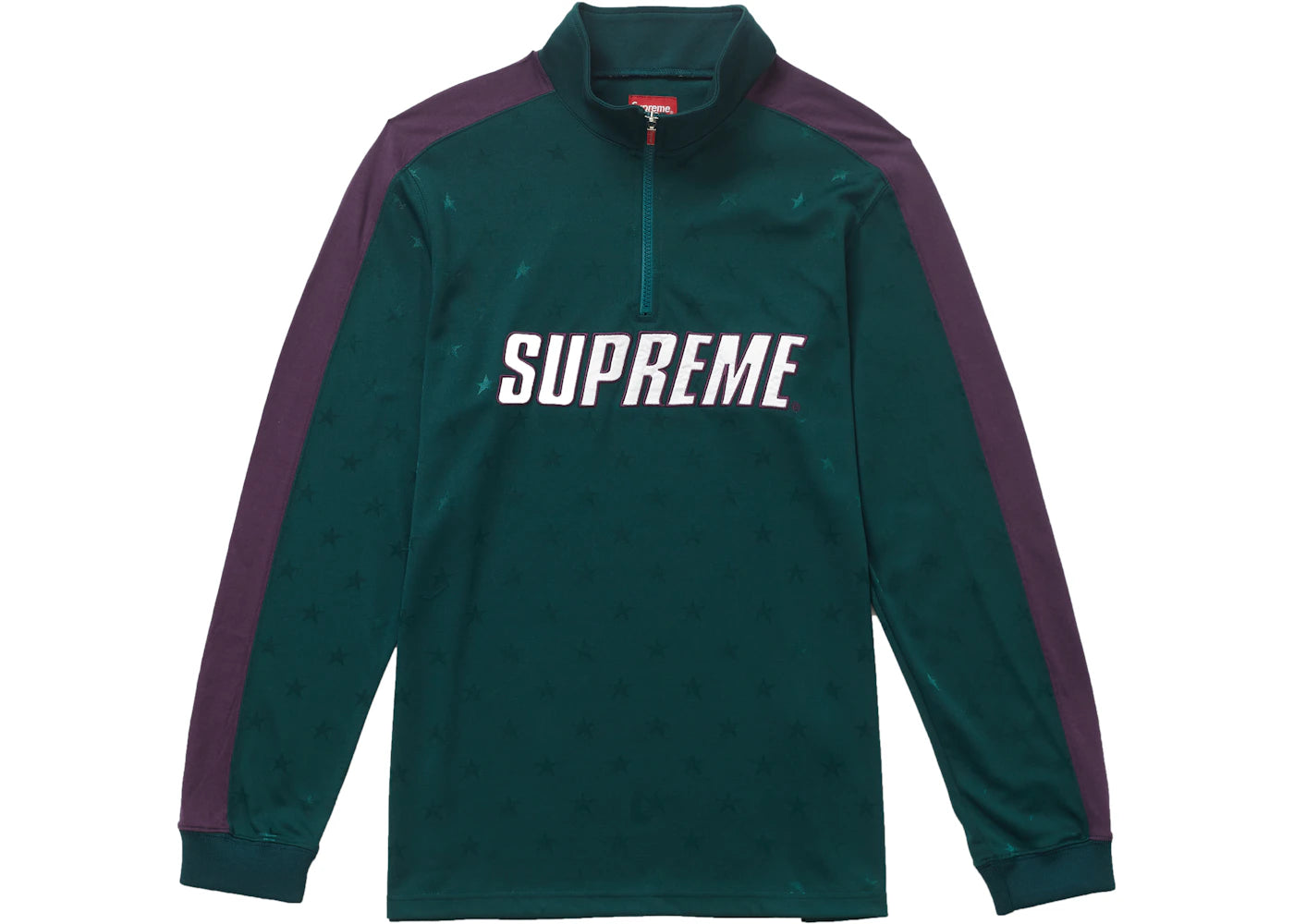 Supreme Track Half Zip Pullover Green