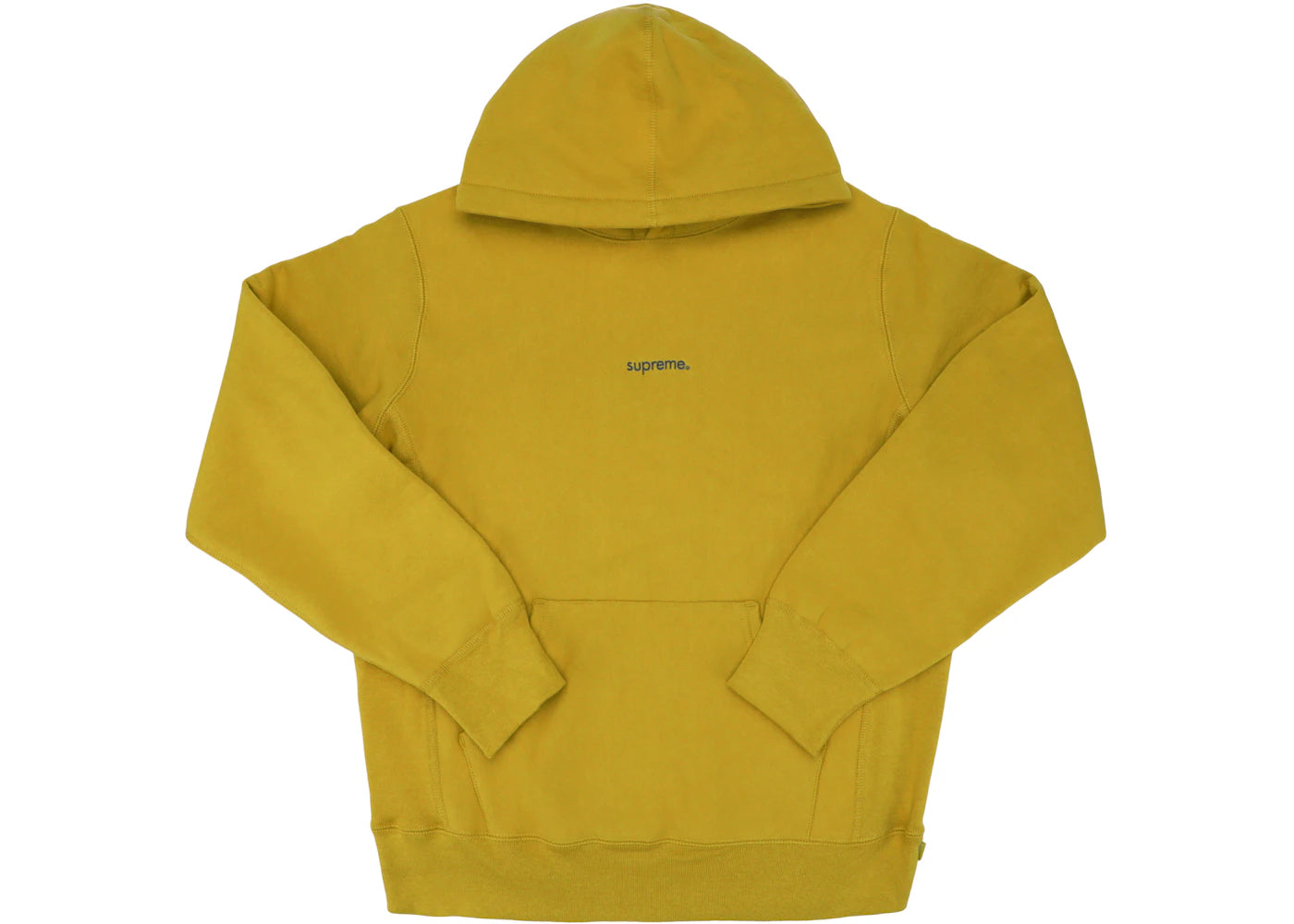 Supreme Trademark Hooded Sweatshirt Mustard