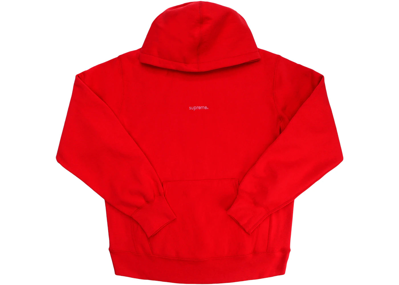 Supreme Trademark Hooded Sweatshirt Red