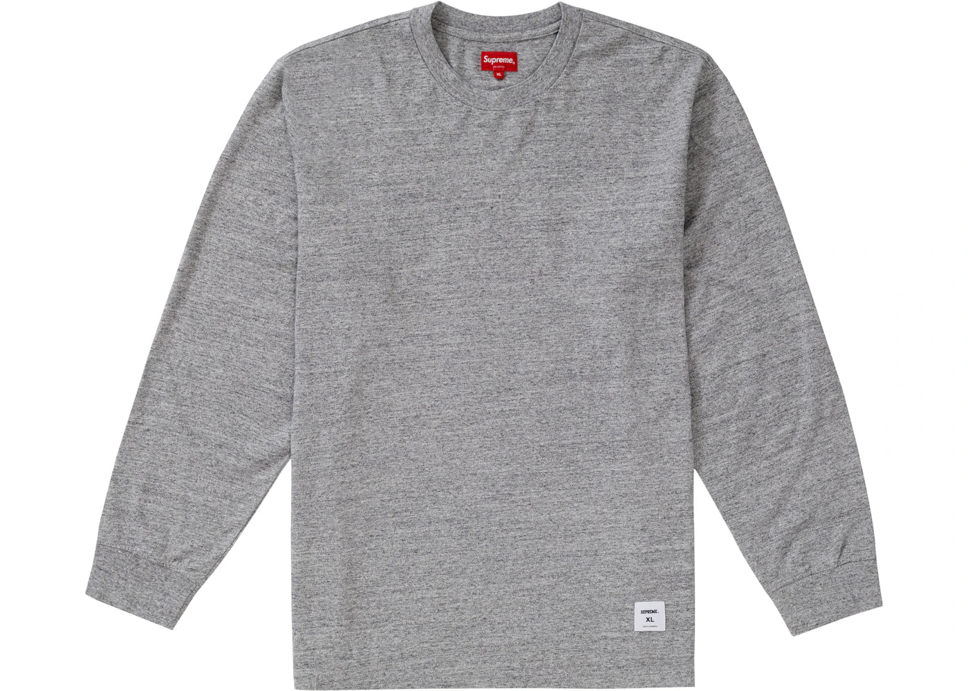 Supreme Trademark L/S Top Heather Grey