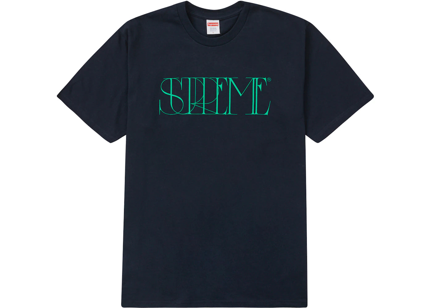 Supreme Trademark Tee Navy