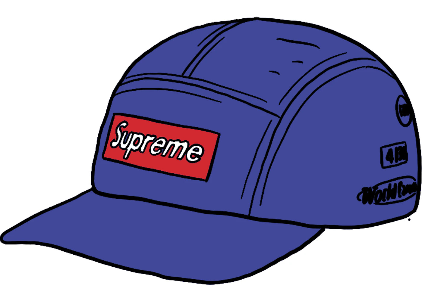 Supreme Trail Camp Cap Blue