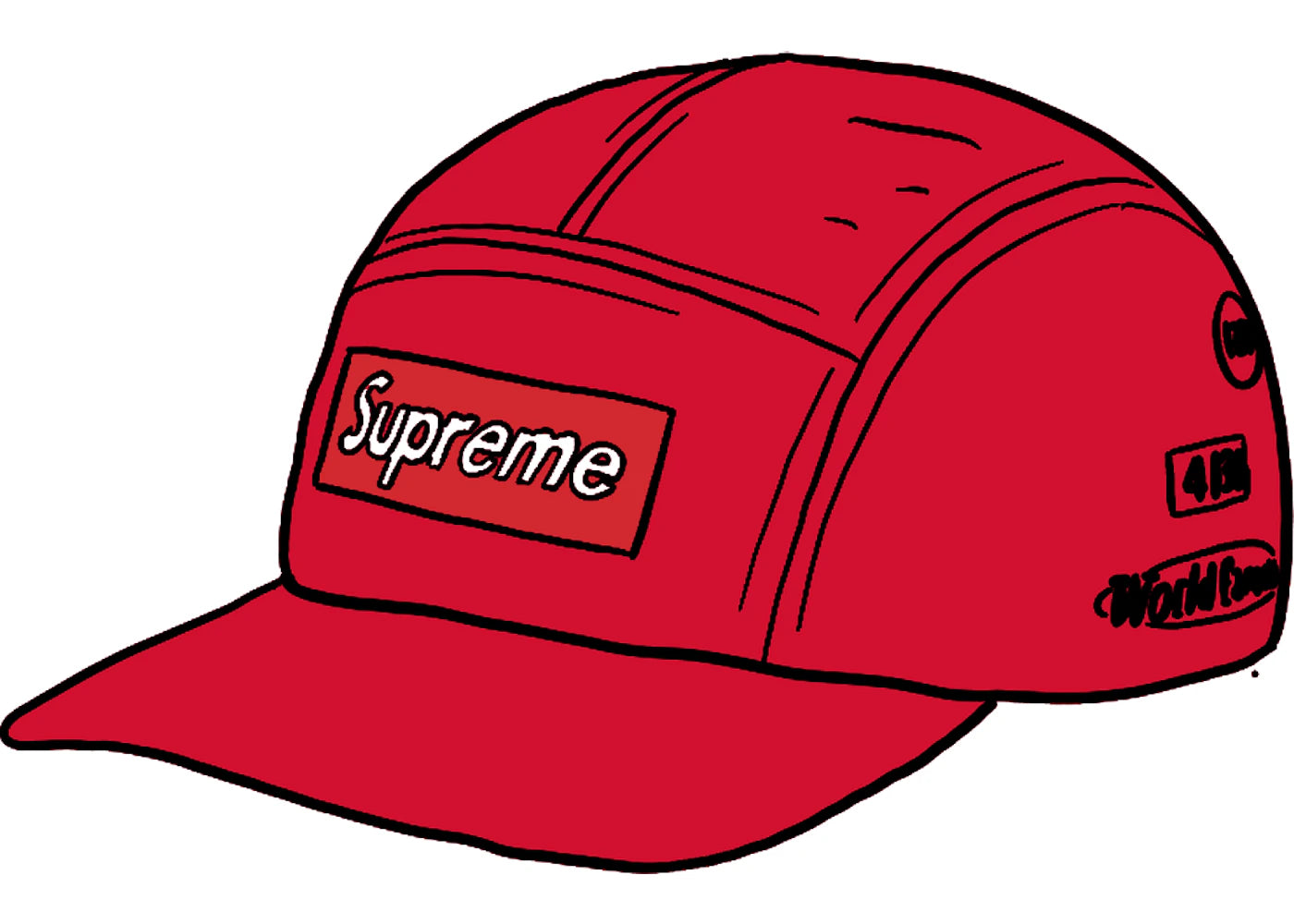 Supreme Trail Camp Cap Red