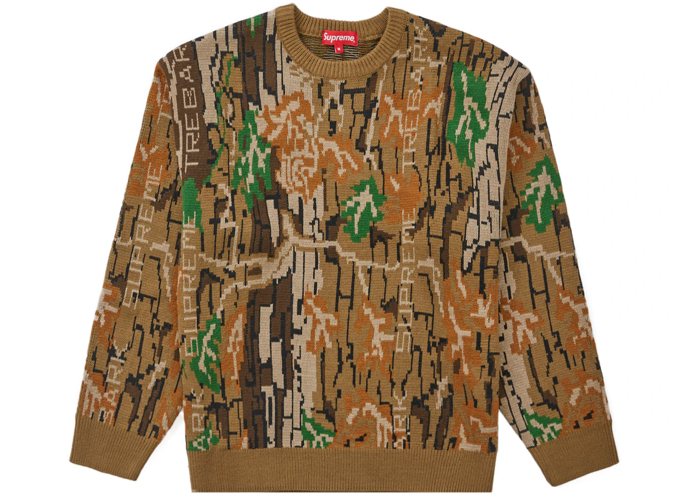 Supreme Trebark Camo Sweater Brown