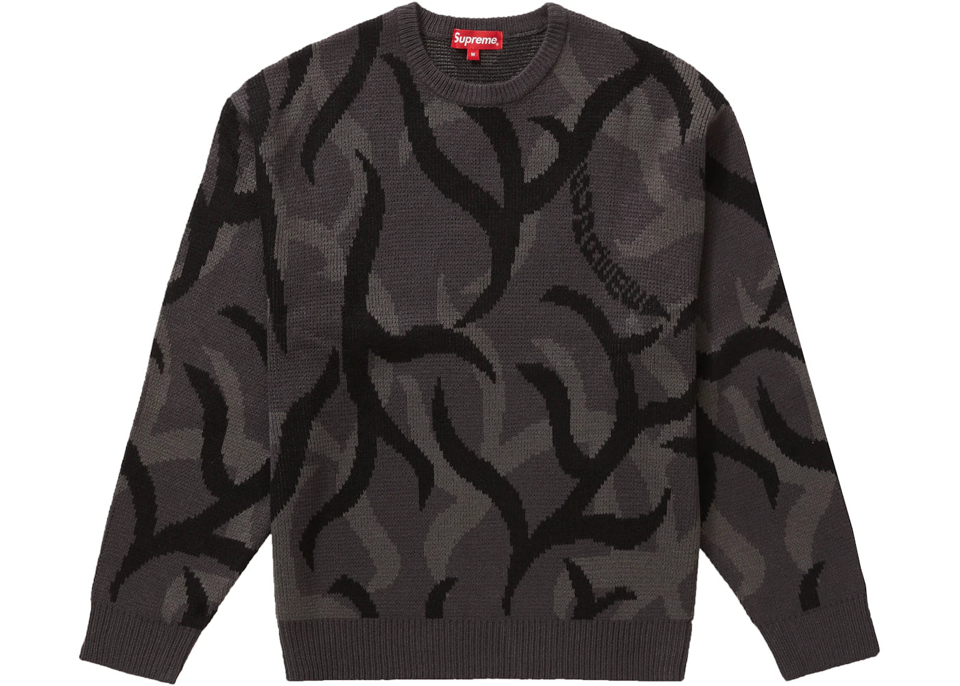 Supreme Tribal Camo Sweater Black