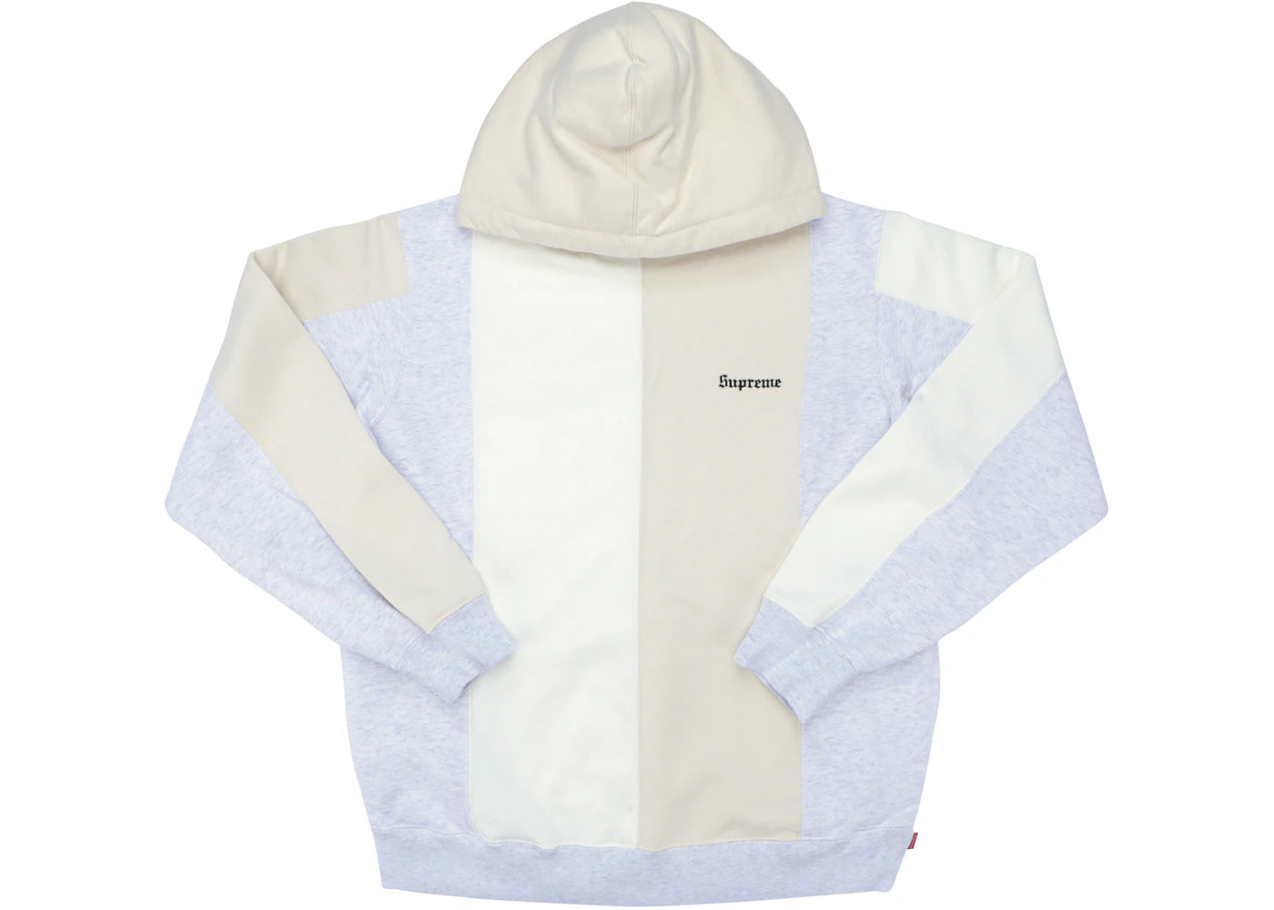 Supreme Tricolor Hooded Sweatshirt Ash Grey