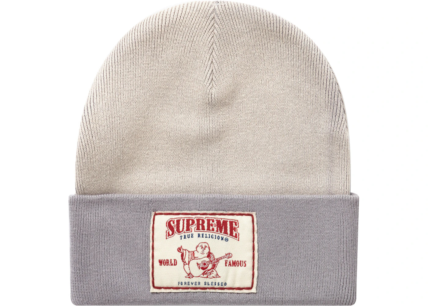 Supreme True Religion Beanie Light Grey