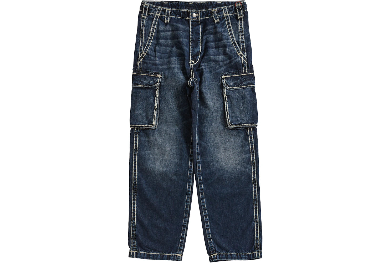 Supreme True Religion Denim Cargo Pant Washed Blue