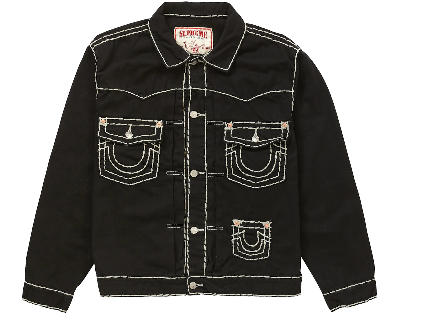 Supreme True Religion Denim Trucker Jacket Black