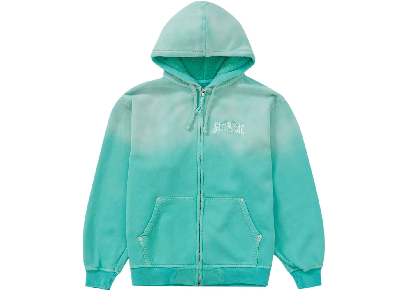 Supreme True Religion Zip Up Hooded Sweatshirt (FW22) Aqua