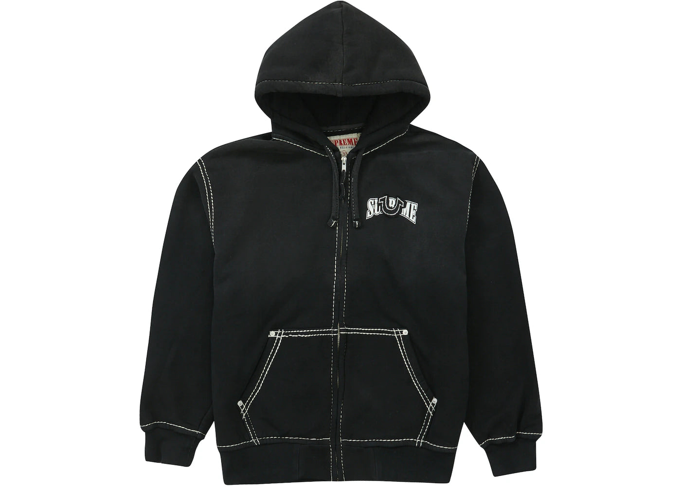 Supreme True Religion Zip Up Hooded Sweatshirt (FW22) Black