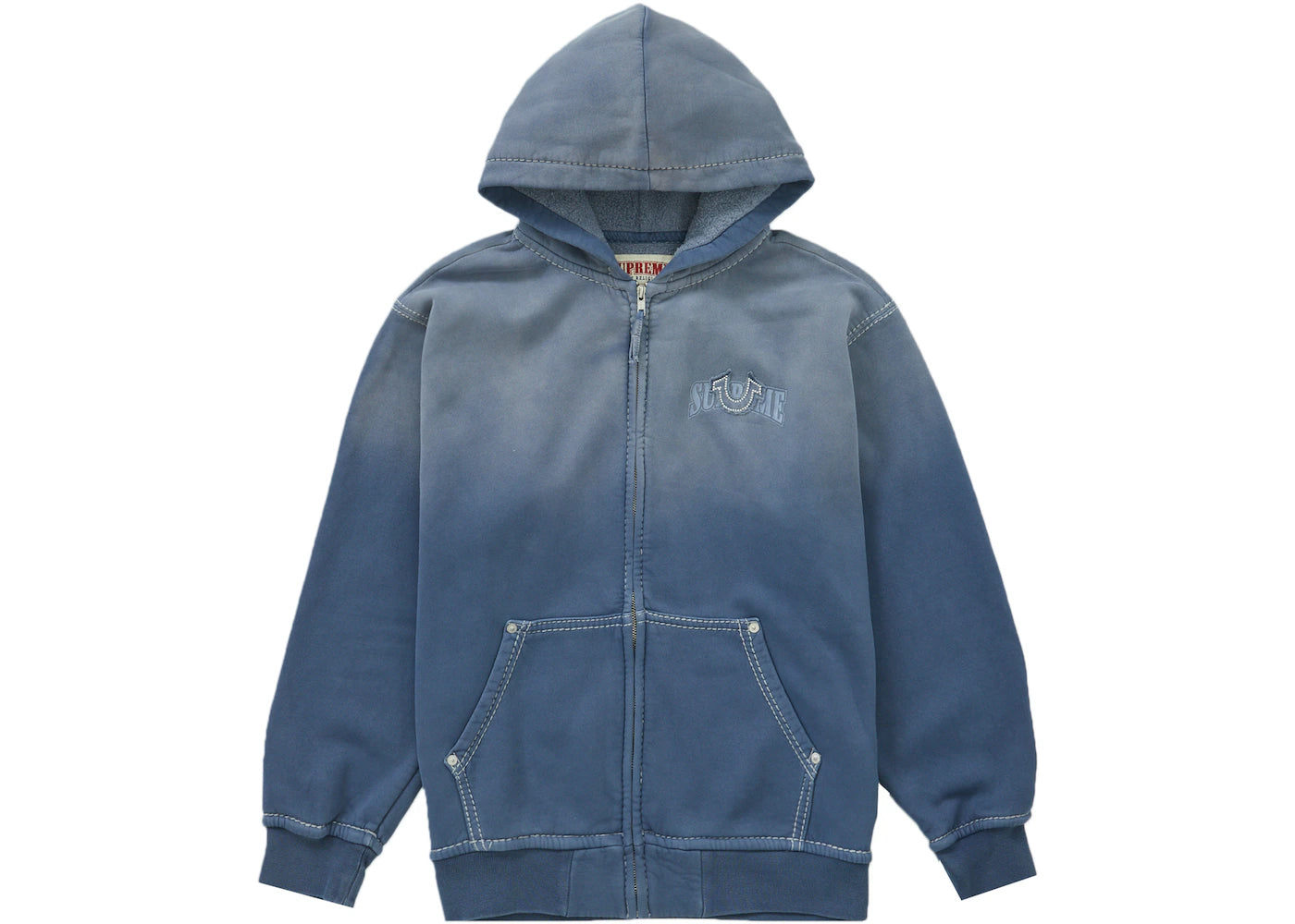 Supreme True Religion Zip Up Hooded Sweatshirt (FW22) Indigo