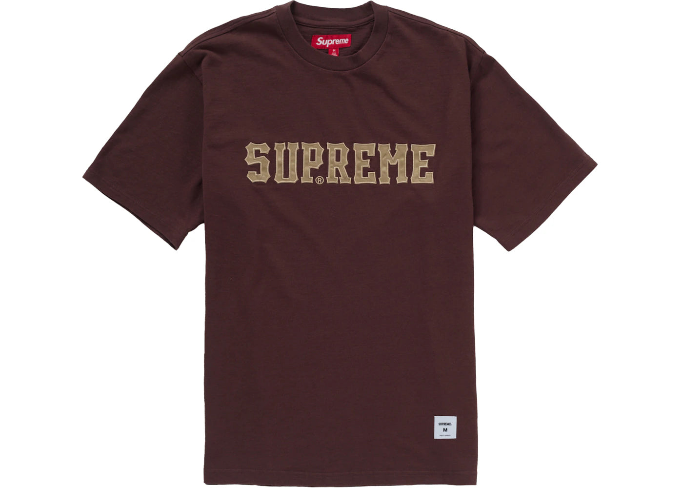 Supreme Twill Applique S/S Top Brown
