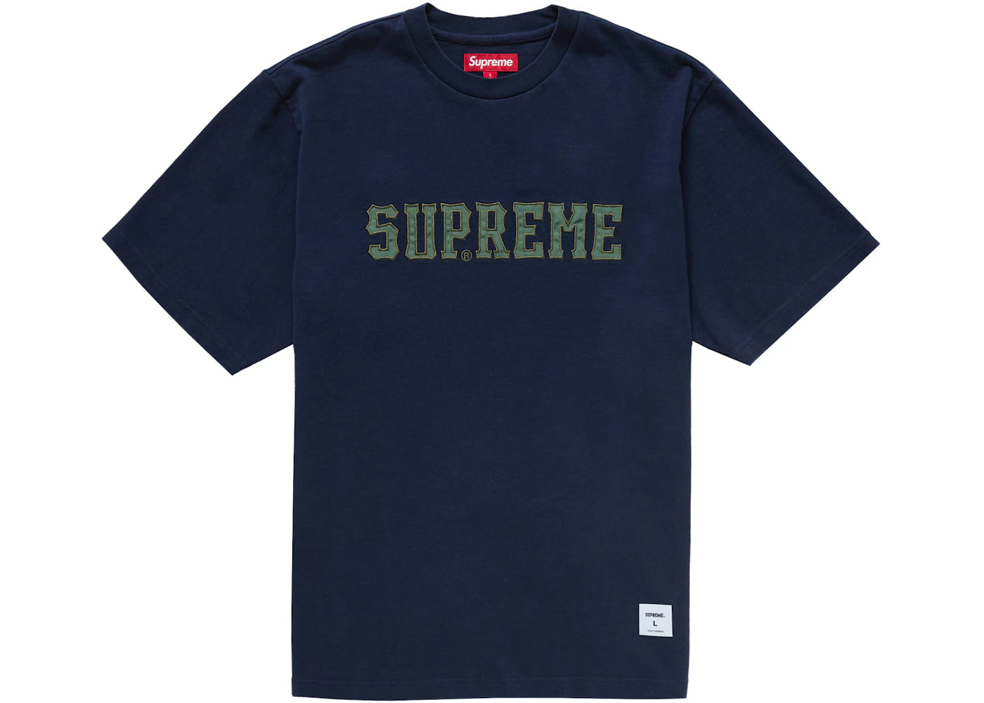 Supreme Twill Applique S/S Top Navy